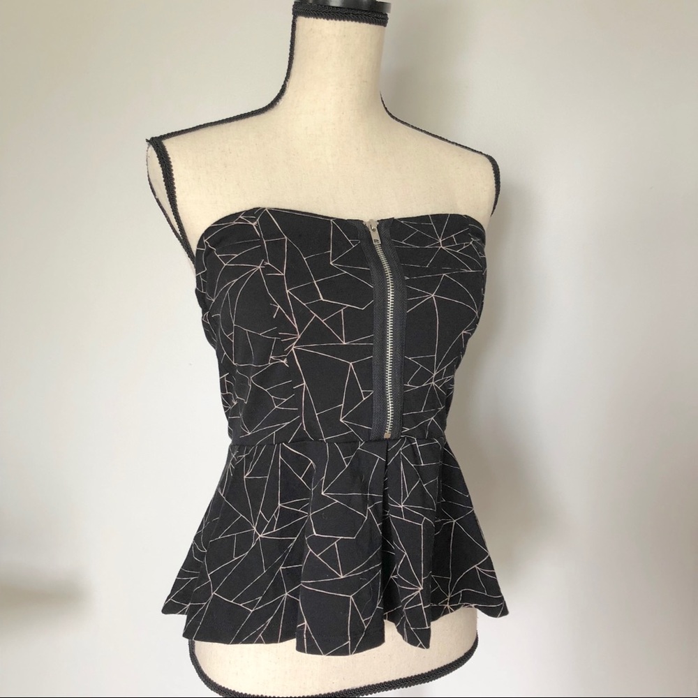 Peplum Tube Top